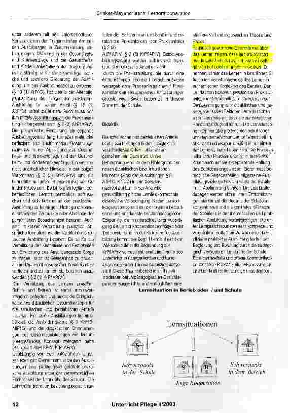 Vorschauseite 3: Lernortkooperation - neue gesetzliche Regelungen und Implementierung