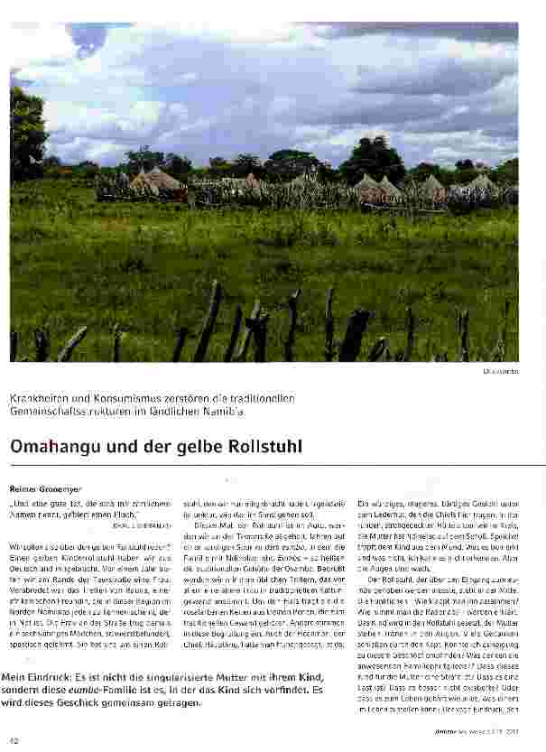 Vorschauseite 1: Omahangu und der gelbe Rollstuhl