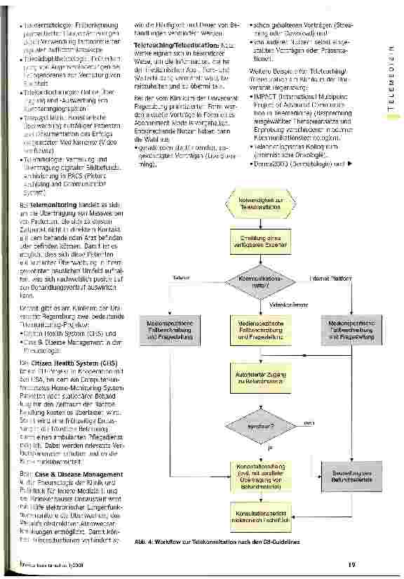 Vorschauseite 3: Der Weg zur telematisch praktizierten Medizin Telemedizinische Koordination und Kooperation am Klinikum der Universität Regensburg