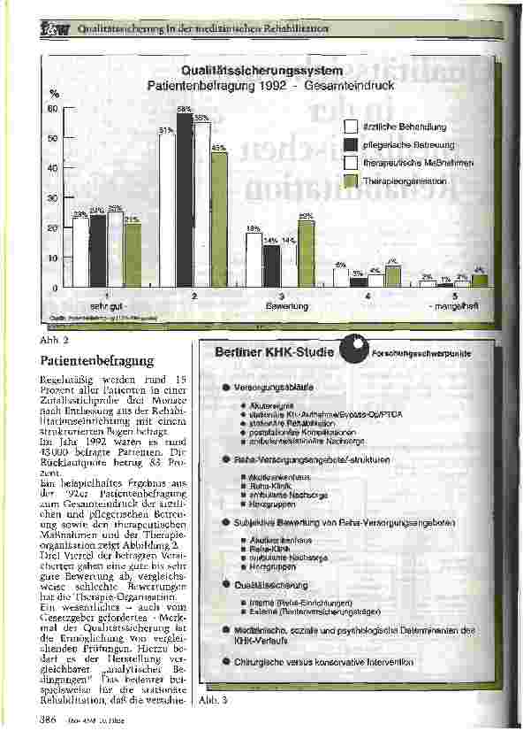 Vorschauseite 2: Qualitätssicherung in der medizinischen Rehabilitation
