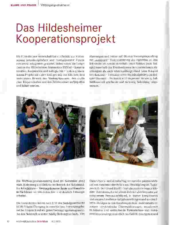 Vorschauseite 1: Das Hildesheimer Kooperationsprojekt