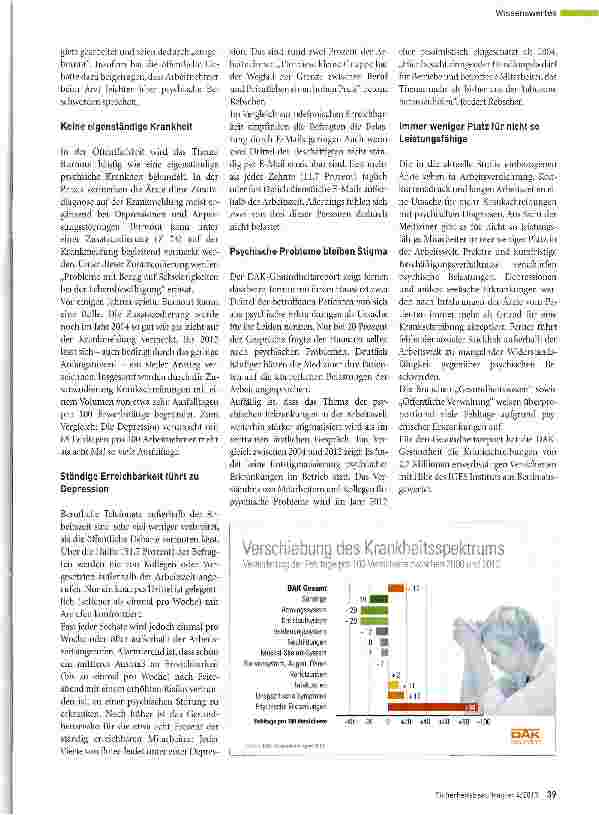 Vorschauseite 2: Früher Rücken, heute Psyche?