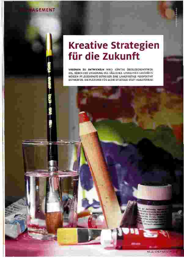 Vorschauseite 1: Kreative Strategien für die Zukunft