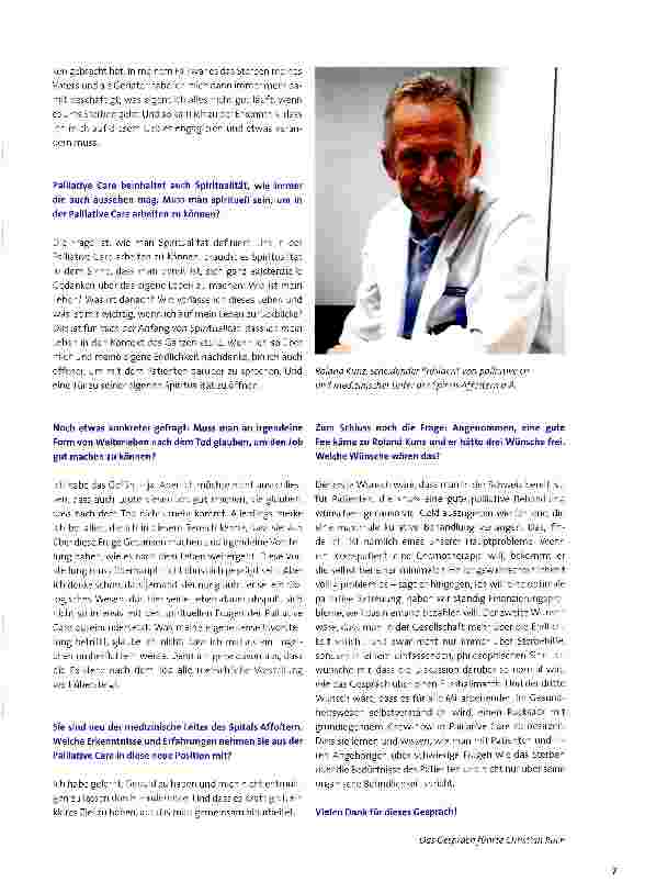 Vorschauseite 2: «Die wichtigste Motivation war persönliche Betroffenheit»