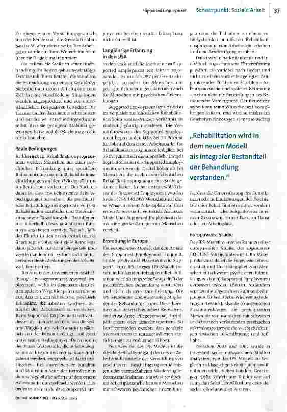 Vorschauseite 2: Supported Employment