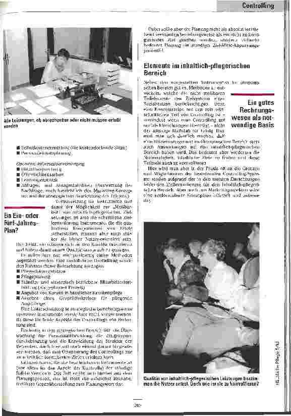 Vorschauseite 2: Kontrolle ist gut, Controlling ist besser (2) Controlling in der Sozialstation und im Pflegedienst ist mehr als Kontrolle