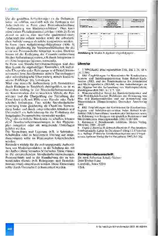 Vorschauseite 5: Aufbereitung von Medizinprodukten in der Anästhesiologie und Intensivmedizin Sinnvolle Integration in ein Qualitätsmanagementsystem