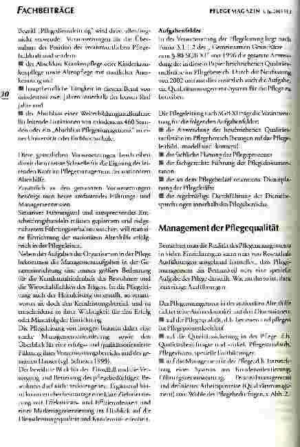 Vorschauseite 4: Praxis des Pflegemanagements in der stationären Altenhilfe