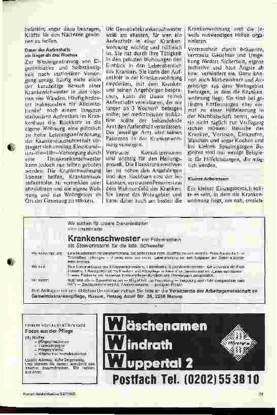 Vorschauseite 2: Projekt Krankenwohnung