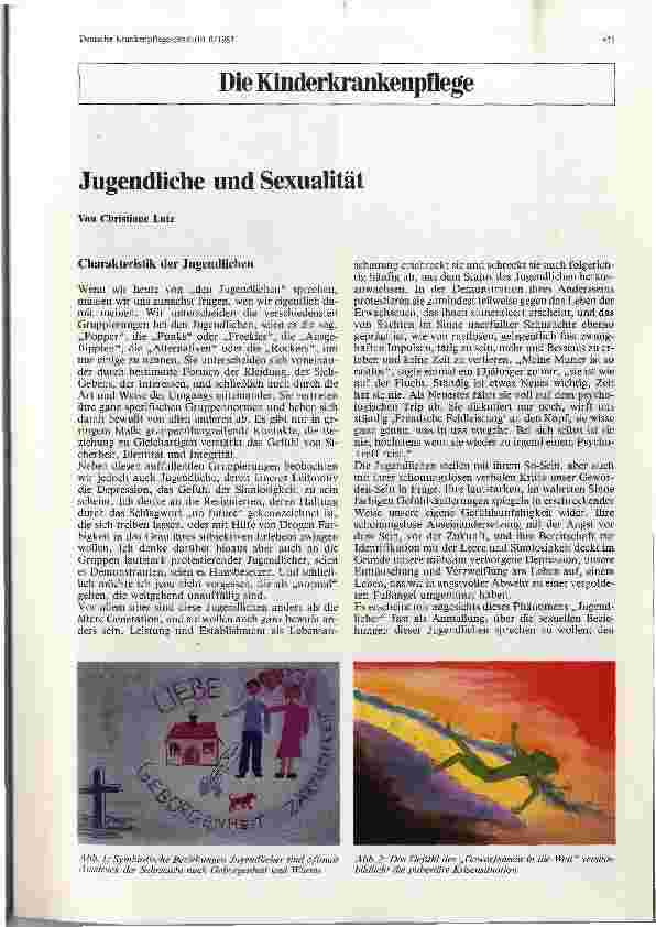 Vorschauseite 1: Jugendliche und Sexualität
