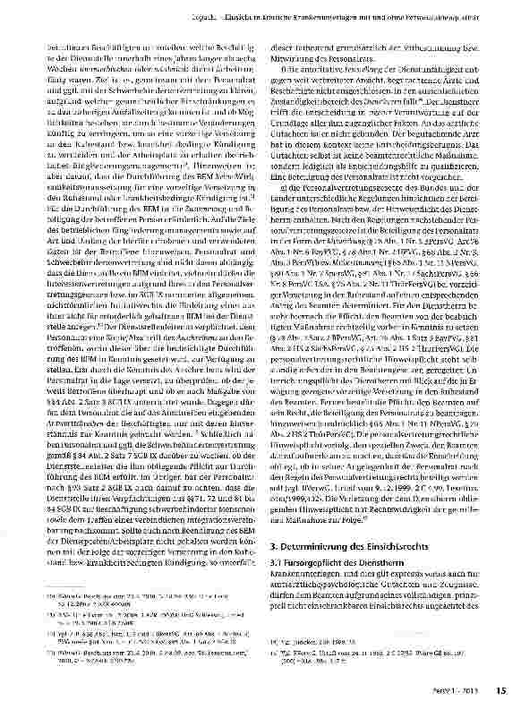 Vorschauseite 4: Einsicht in ärztliche Krankenunterlagen mit und ohne Personalaktenqualität