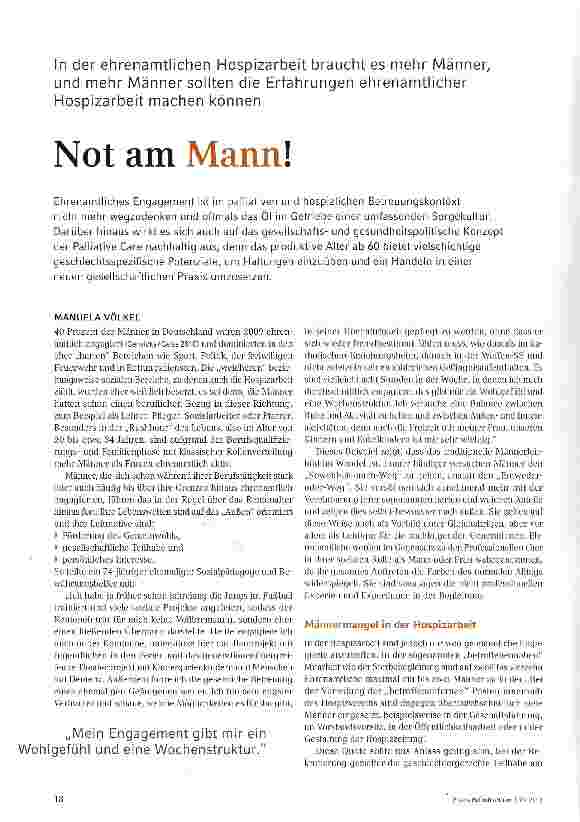 Vorschauseite 1: Not am Mann!