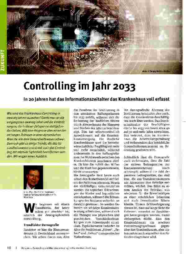 Vorschauseite 1: Controlling im Jahr 2033