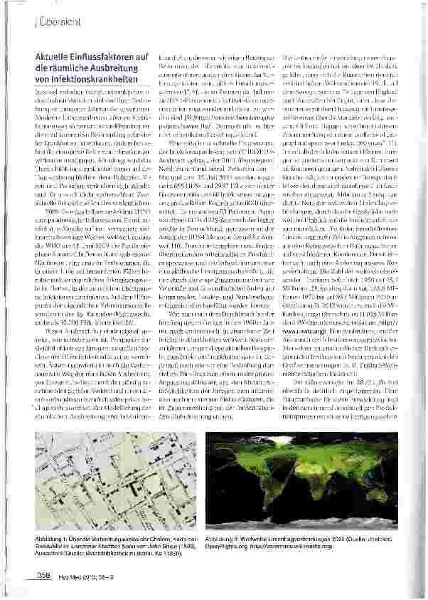 Vorschauseite 3: Die räumliche Ausbreitung von Infektionskrankheiten aus dem Blickwinkel der Geographie und Medizin