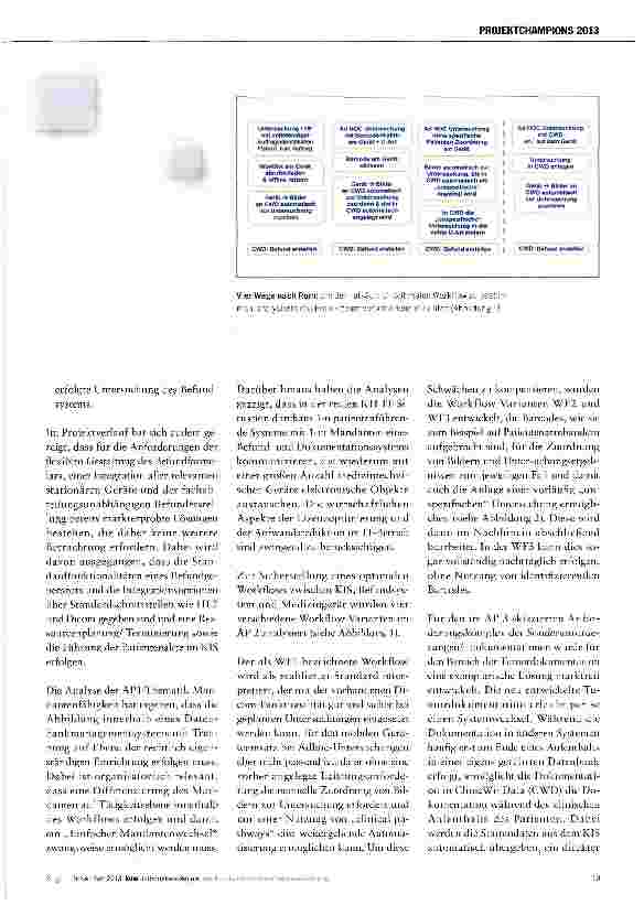 Vorschauseite 2: Lösungsansatz für klinikweite Befundung, Dokumentation und Geräteanbindung