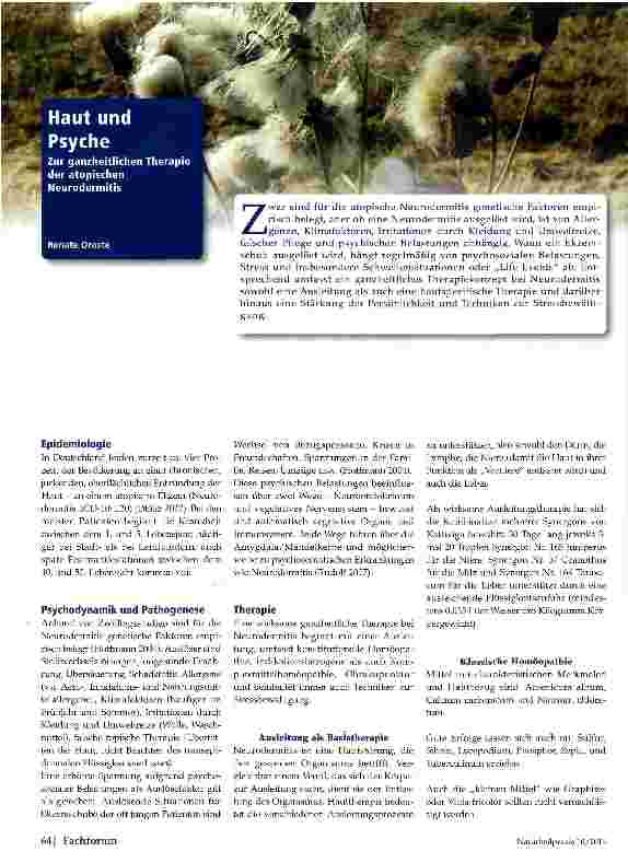 Vorschauseite 1: Haut und Psyche