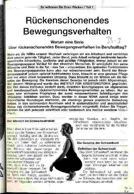 Vorschauseite 1: Rückenschonendes Bewegungsverhalten