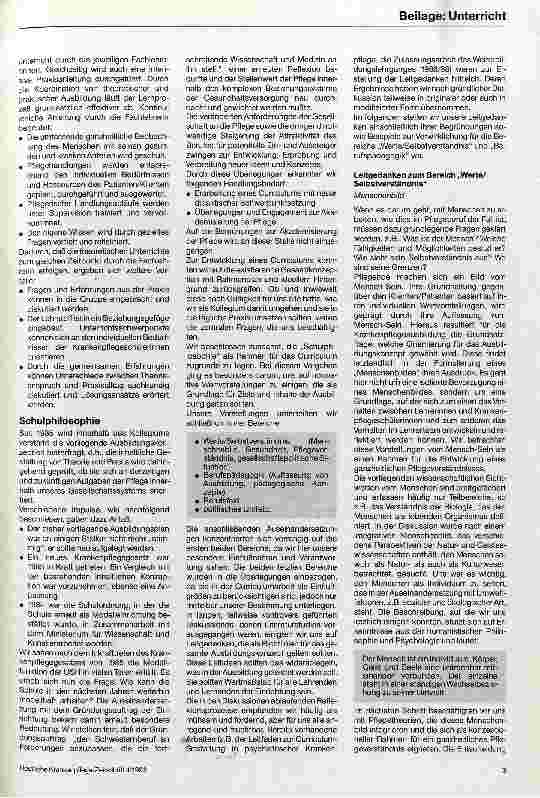 Vorschauseite 2: Vom Gesunden zum Kranken - Der gesunde Mensch Theoretischer Einführungsblock/ganzheitl. Ausbildungskonzept-Entwicklung und Umsetzung