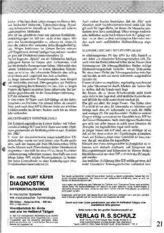 Vorschauseite 2: Klinische Erfahrungen mit dem Intrauterinpessar (IUP)