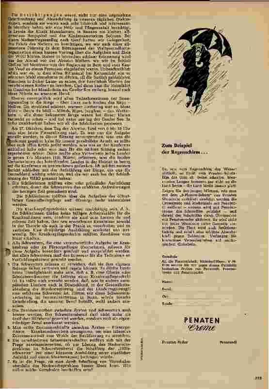 Vorschauseite 4: Europäische Schwesternkonferenz in Mont Pelerin sur Vevey/Genfer See vom 4.-17.Okt. 1953