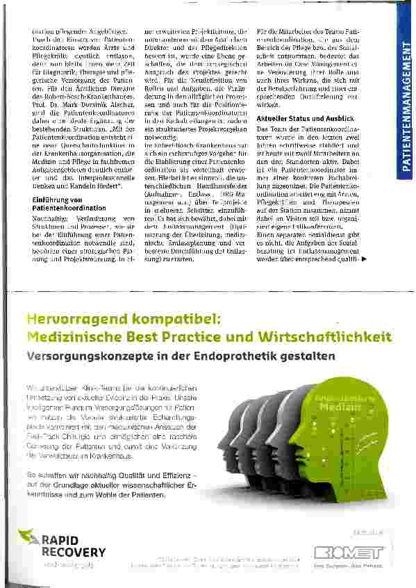 Vorschauseite 3: Vernetztes Versorgungsmanagement