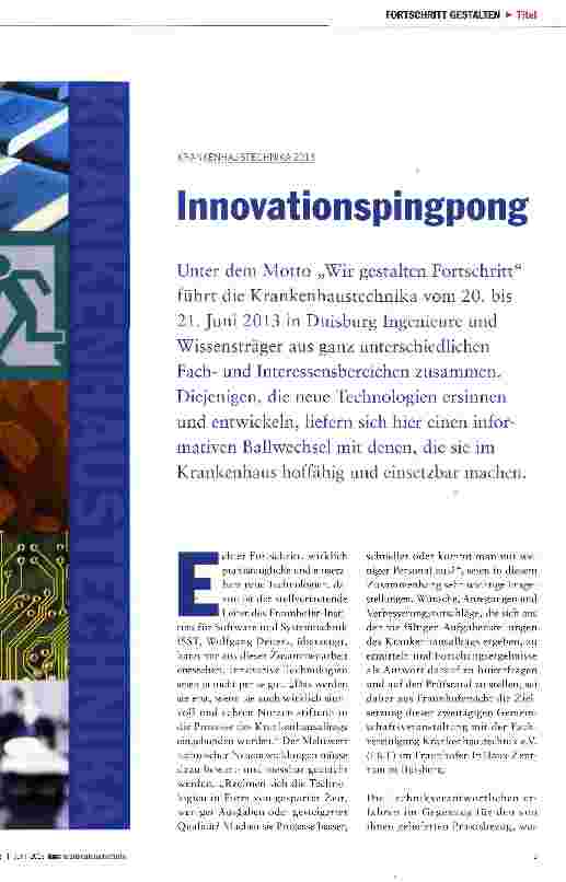 Vorschauseite 1: Innovationspingpong