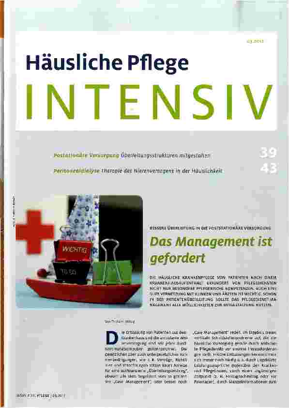 Vorschauseite 1: Das Management ist gefordert