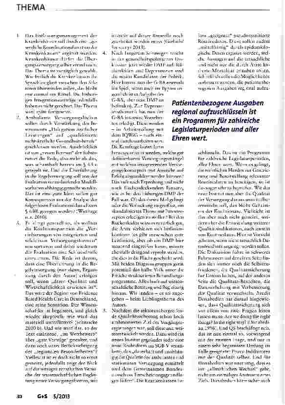 Vorschauseite 2: Deutschlands Zukunft durch Qualität der Medizin gestalten?