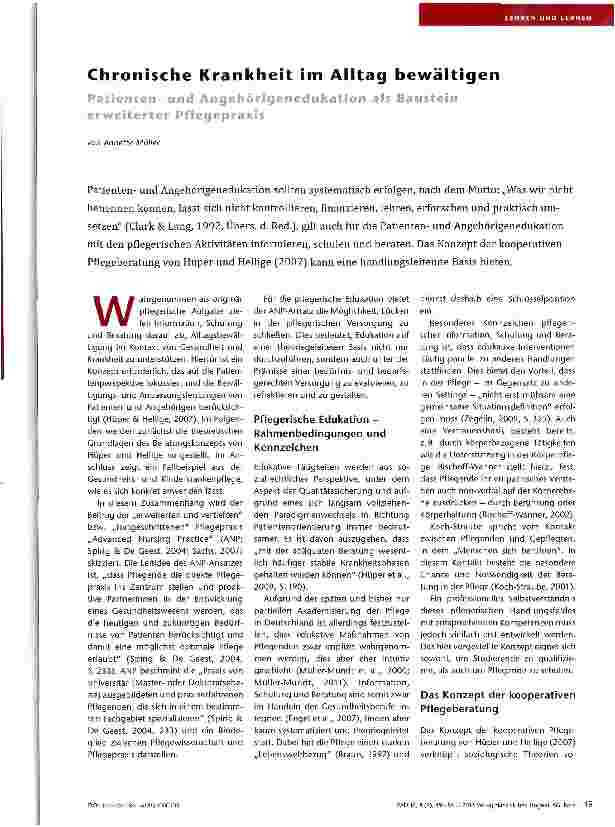 Vorschauseite 1: Chronische Krankheit im Alltag bewältigen