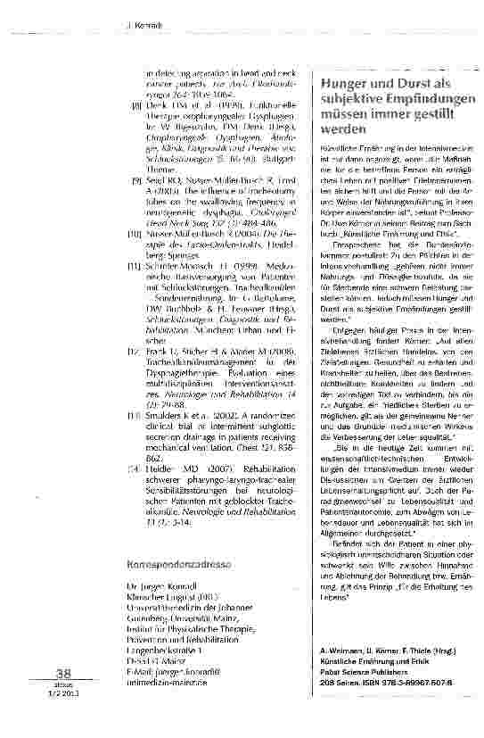 Vorschauseite 5: Dekanülierungsmanagement bei dysphagischen Patienten