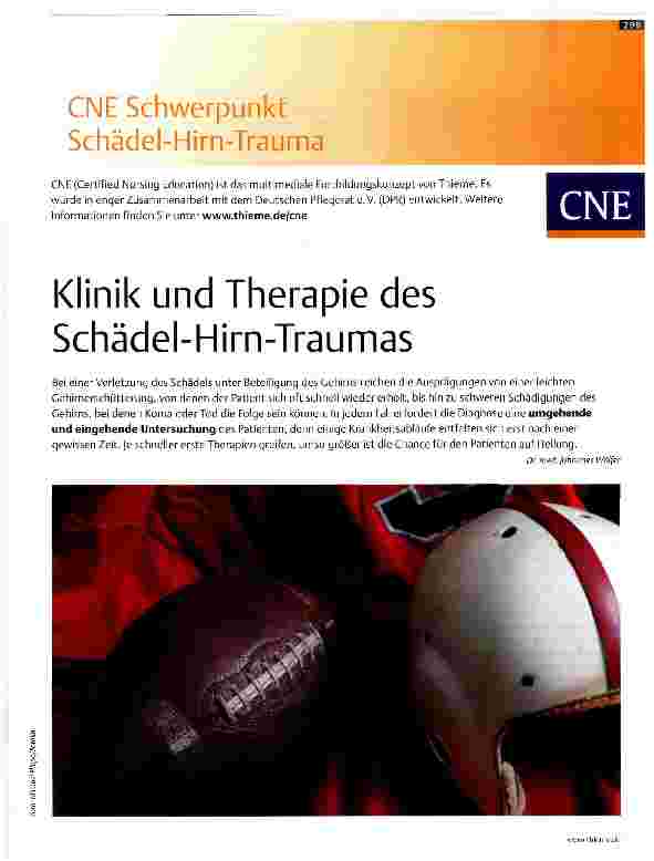 Vorschauseite 1: Klinik und Therapie des Schädel-Hirn-Traumas