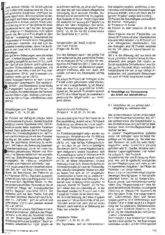 Vorschauseite 2: Die psychische Belastung beim Krankenpflegepersonal im Intensivbereich
