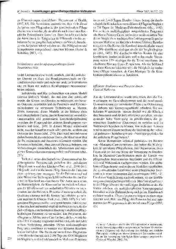 Vorschauseite 4: Auswirkungen gesundheitspolitischer Maßnahmen auf die ambulante Pflege in Deutschland