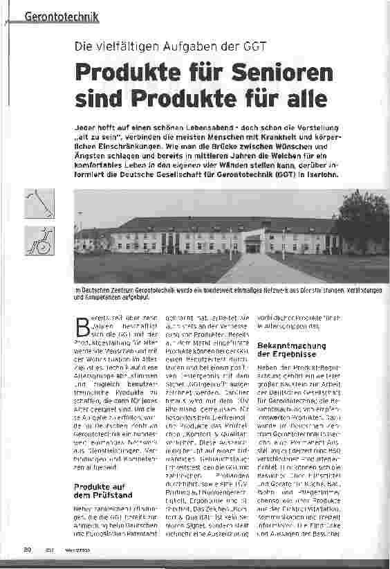 Vorschauseite 1: Produkte für Senioren sind Produkte für alle