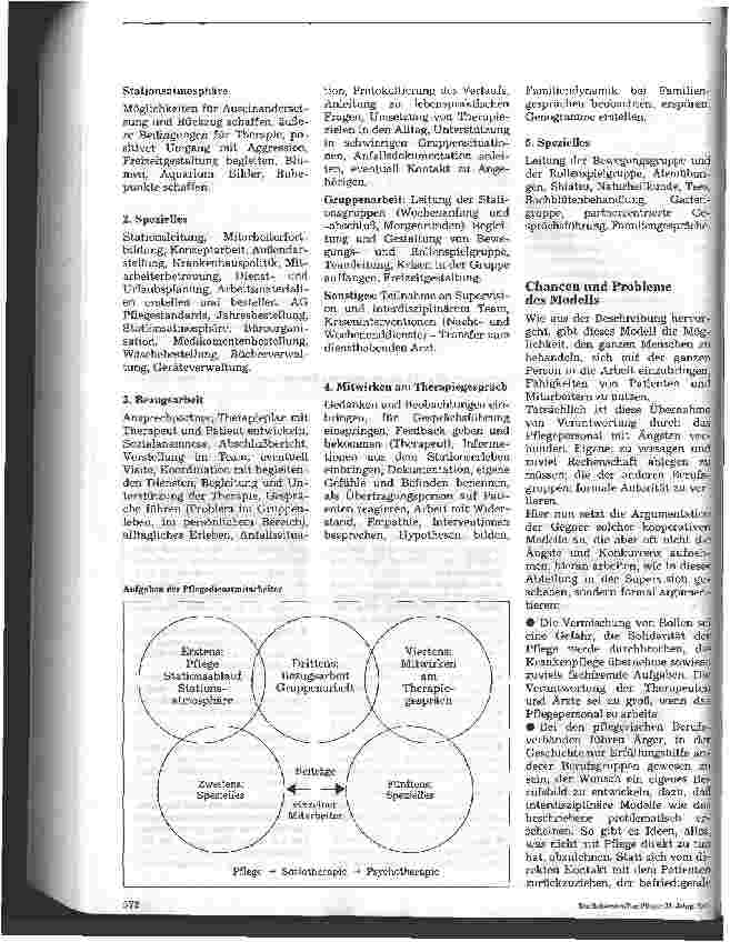 Vorschauseite 4: Die Rolle des Pflegedienstes auf einer psychotherapeutisch arbeitenden Epilepsiestation