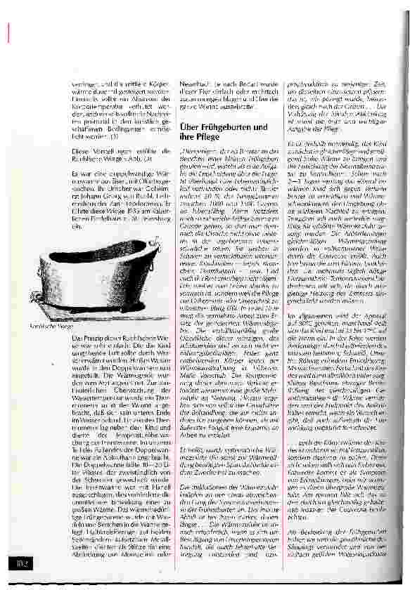Vorschauseite 5: Die Entwicklung der Pflege des Frühgeborenen in den letzten hundert Jahren Von der Wärmewanne zum hochtechnisierten Inkubator