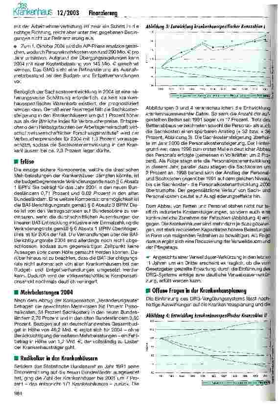 Vorschauseite 2: Finanzkrise der Krankenhäuser spitzt sich zu