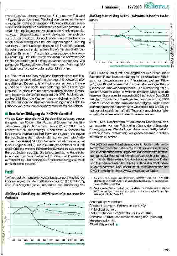 Vorschauseite 3: Finanzkrise der Krankenhäuser spitzt sich zu