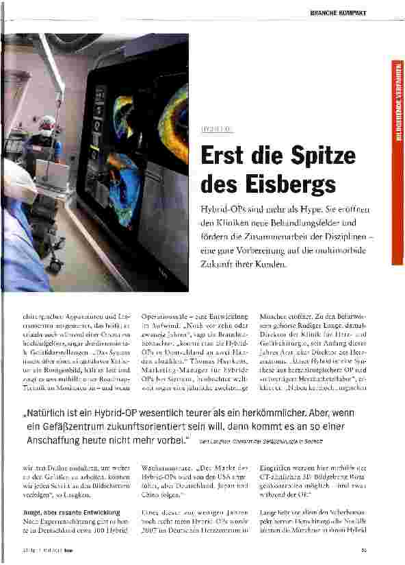 Vorschauseite 1: Erst die Spitze des Eisbergs
