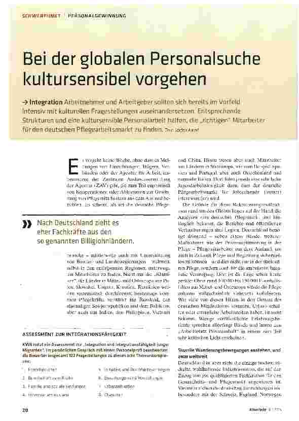 Vorschauseite 1: Bei der globalen Personalsuche kultursensibel vorgehen