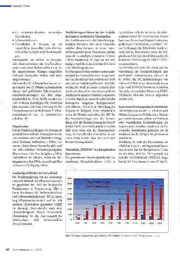 Vorschauseite 3: Internationale Aktivitäten zum Schutz vor schädlichen Wirkungen von Chemikalien