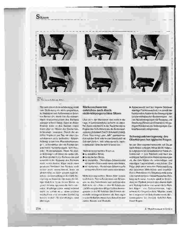 Vorschauseite 5: Sitzen als neuro-funktionelles Problem