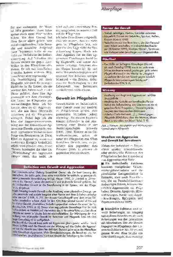 Vorschauseite 2: Gewalt gegen Pflegende in der stationären Altenhilfe