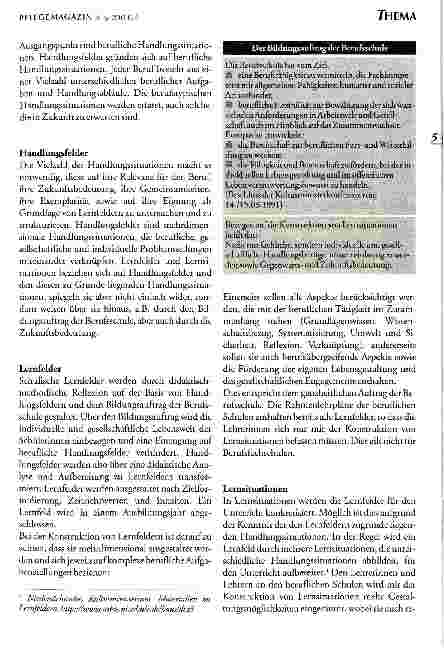 Vorschauseite 2: Der Lernfeldansatz - eine kritische Auseinandersetzung