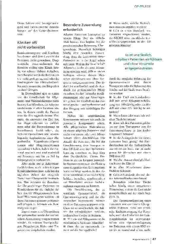 Vorschauseite 2: Schwergewichte im OP
