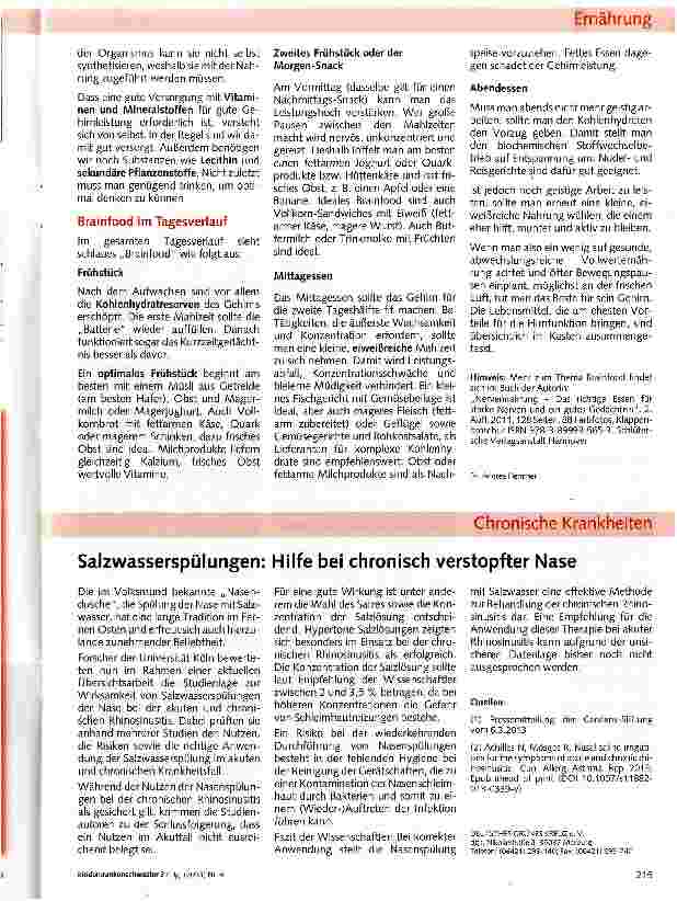 Vorschauseite 2: Schlau essen: Nervennahrung (Brainfood)
