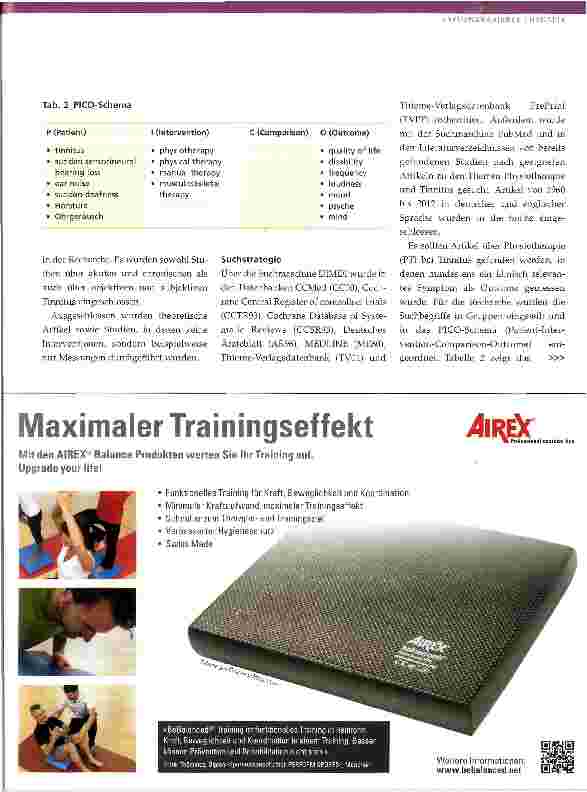 Vorschauseite 4: Physiotherapeutische Interventionen bei Tinnitus