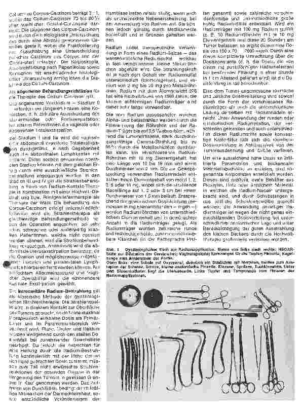 Vorschauseite 2: Radiologie 9.Folge: Die Radiumeinlage
