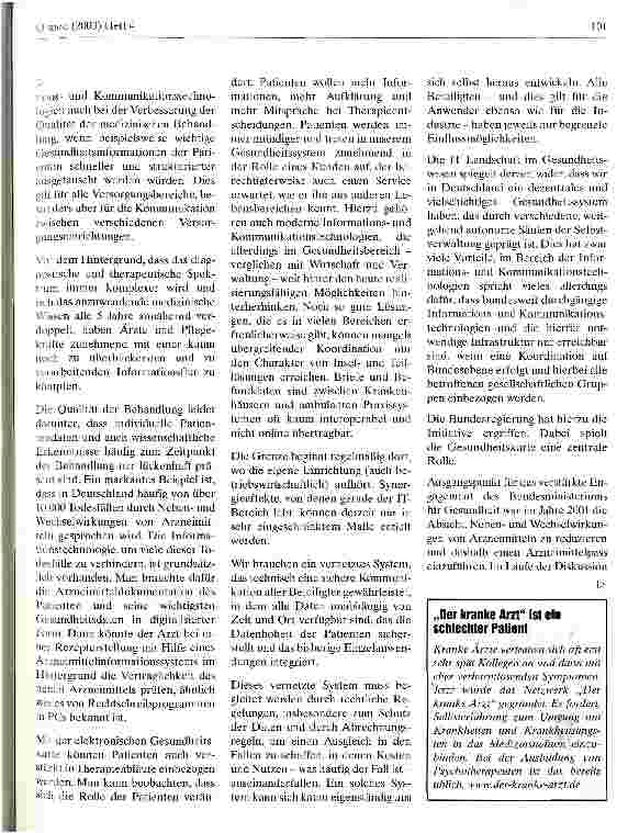 Vorschauseite 2: Gesundheitskarte und elektronische Vernetzung Das Konzept der Bundesregierung