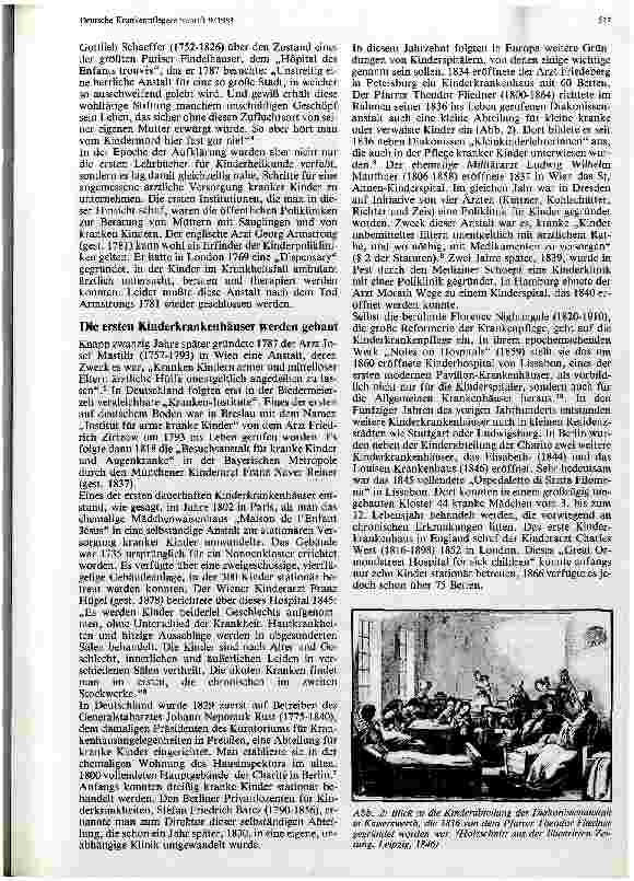 Vorschauseite 3: Der lange Weg zur Emanzipation des Kindes Zur historischen Entwicklung der Fürsorge um das kranke Kind